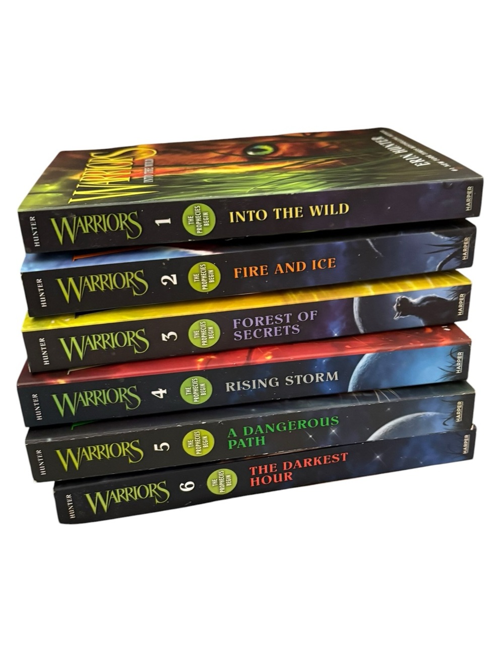 Warriors The Prophecies Volumes 1 to 6 Erin Hunter YA Fantasy Cats Animals